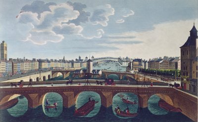 The Pont au Change and the Pont Notre Dame, c.1815-20 by Henri Courvoisier Voisin